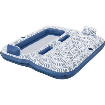 Надувной матрас-плот для плавания BESTWAY COMFORT PLUSH DOUBLE 204х188см для двоих, до 180кг